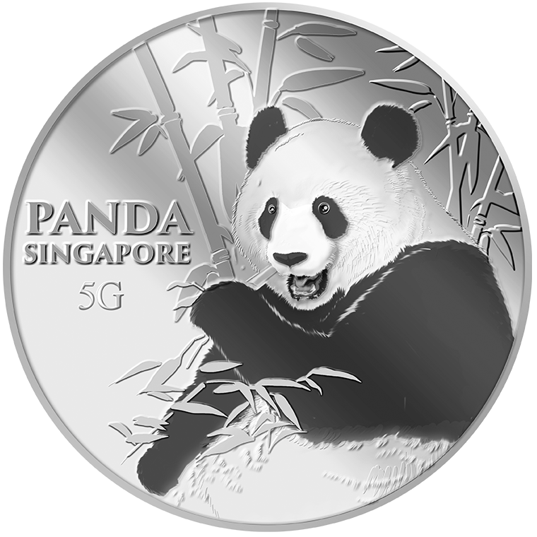 5g SG Giant Panda (Series 3) Silver Medallion