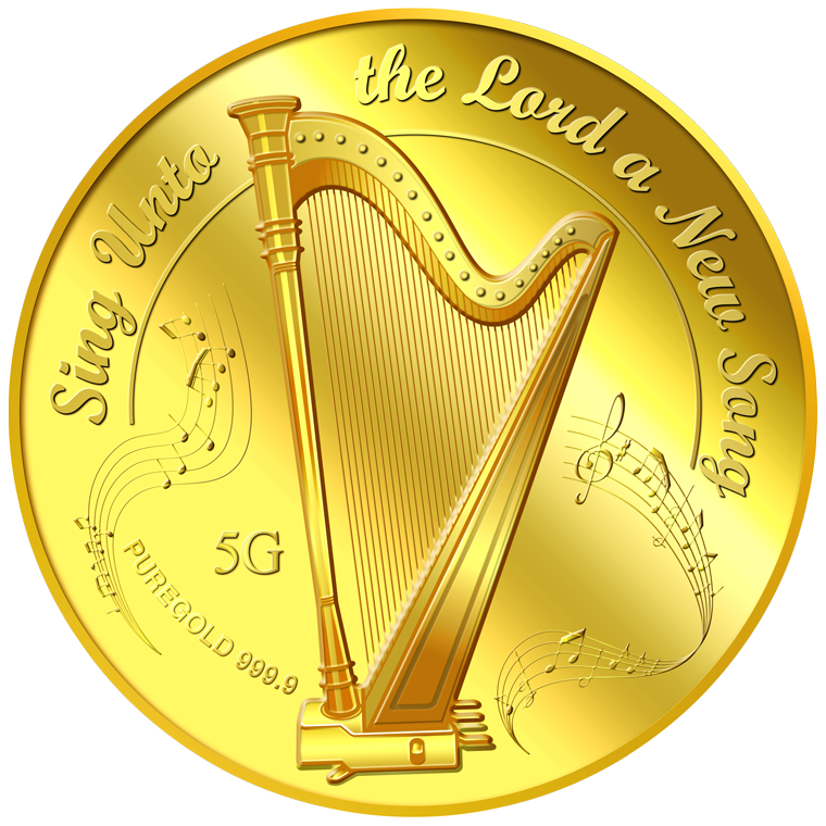 5g Sing unto the Lord a New Song Gold Medallion (13th Launch)
