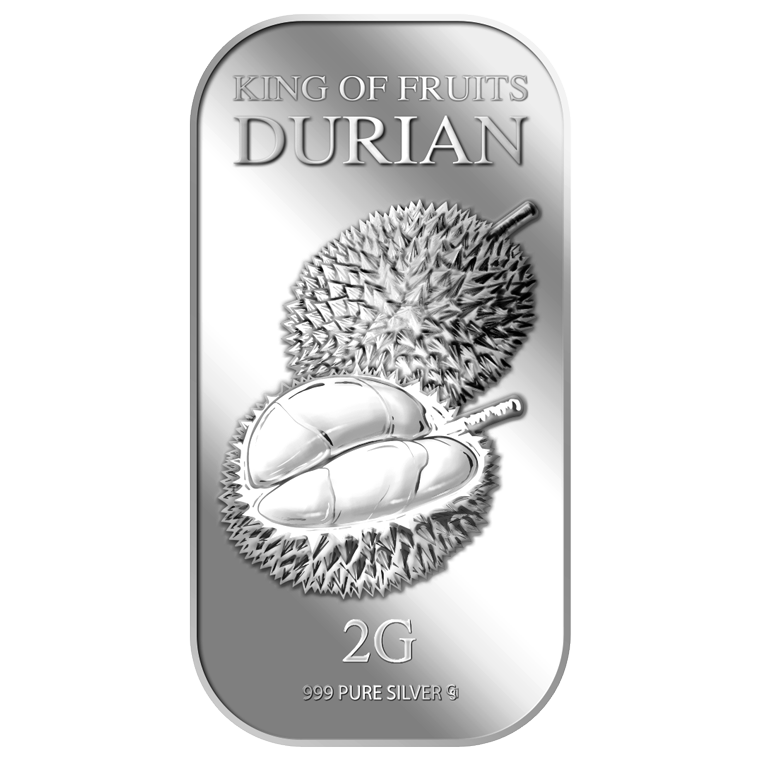 2g King of Fruits Durian (Series 2) Silver Bar