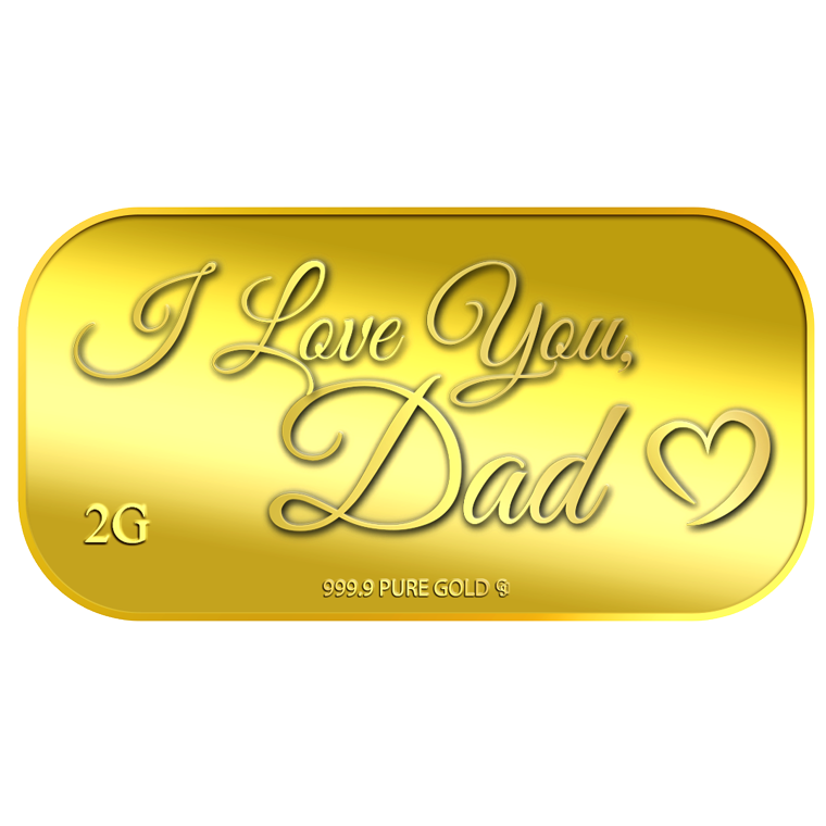 2g I Love You, Dad Gold Bar
