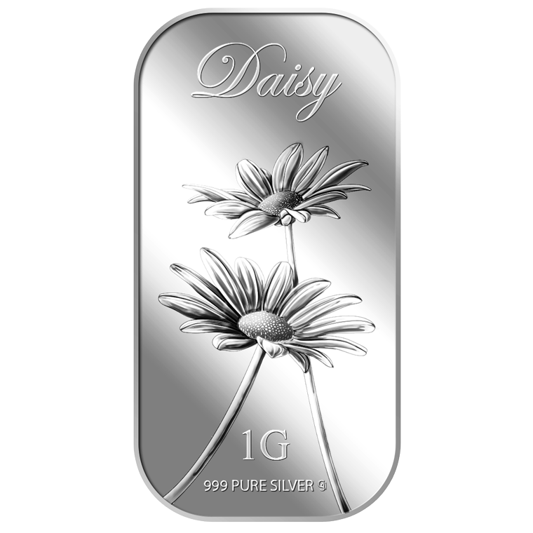 1g Daisy Silver Bar