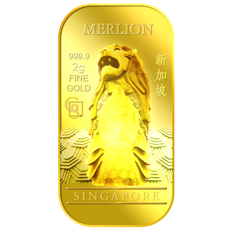 2g SG Merlion Classic Gold Bar
