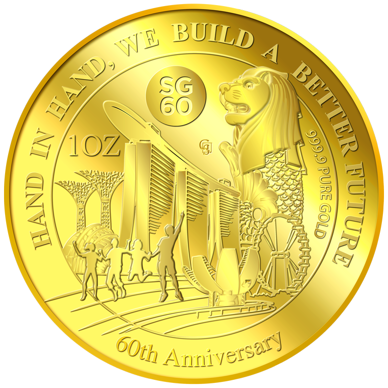 1oz SG 60th Anniversary Gold Medallion (Year 2025)