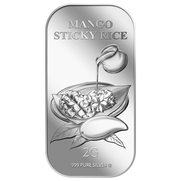 2g Mango Sticky Rice Silver Bar