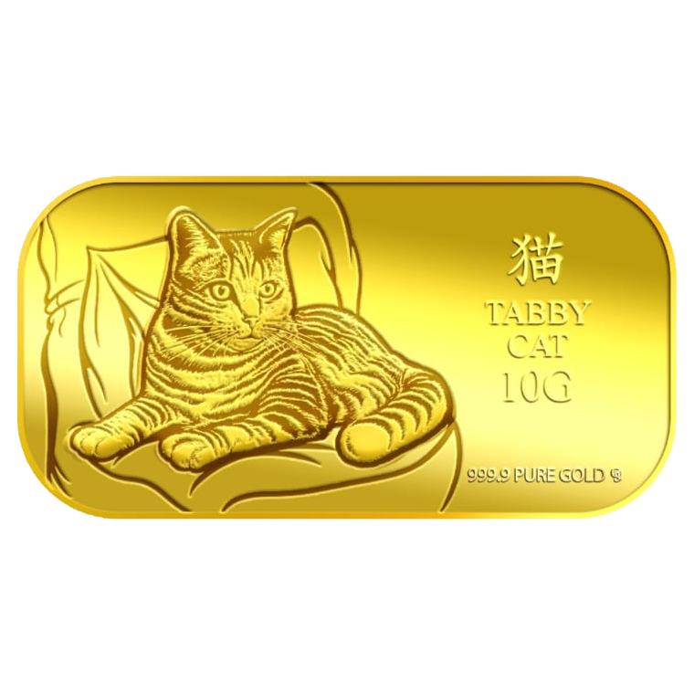 10g Tabby Cat Gold Bar